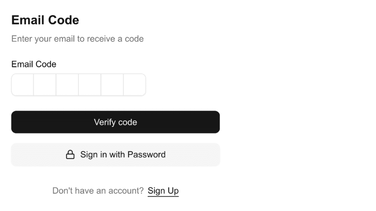 Email OTP verification